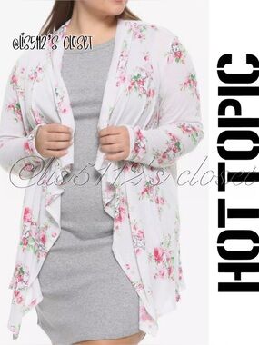 Hot Topic Disney Aristocats Marie Floral Flyaway Cardigan 3X 22 24